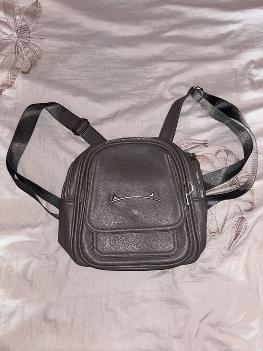 кожаный мини рюкзак