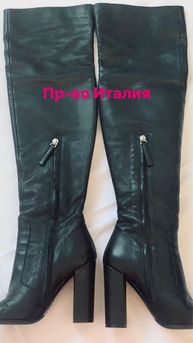 Сапоги на каблуке Италия