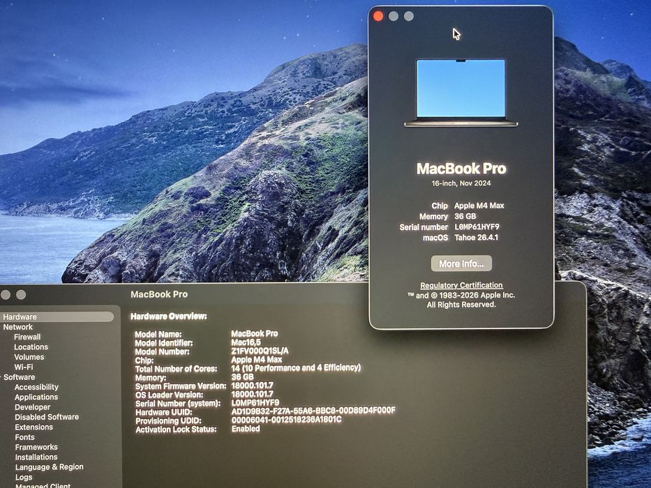 Macbook Pro 16 inch M4 Max