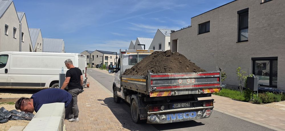 Transport nisip balast pamant negru de pădure  evacueze  Moloz etc