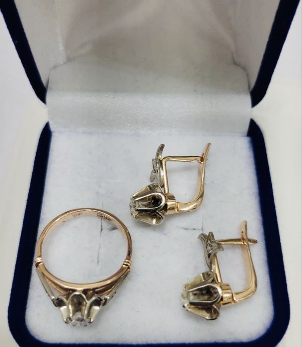 583 СССР классика «Тюльпан» с бриллиантами