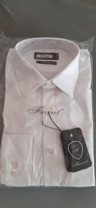 НОВИ МЪЖКИ РИЗИ, бели на цвят