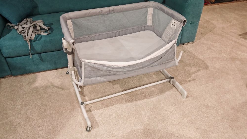 Patut atasabil Chicco Next2Me PopUp, Atmoshpere(Gri), 0luni+