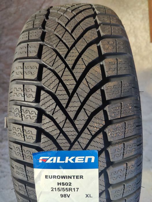 2 Нови зимни гуми 215/55R17 Falken EuroWinter HS02 XL 98V M+S 3PMFS ExtraLoad