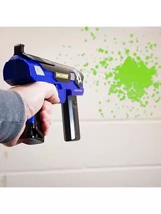 Детска играчка пейнтбол бластер с 10 патрона, мишена и очила