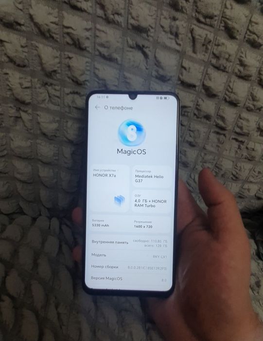 Srochna sotiladi Honor X7a 4/128Gb 4G Original Igravoy Xolati Zo'r