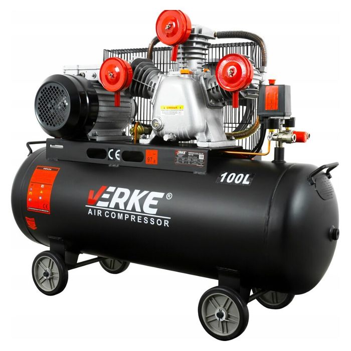 Compresor 100 litri, 3 pistoane pe ulei, motor electri 4 CP, 230 V,