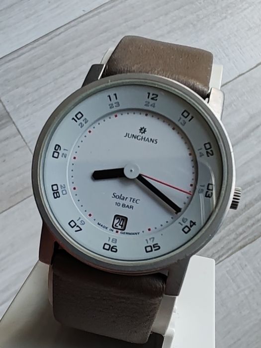 Ceas Junghans Solar Tec Elvețian Quartz 5 rubine - 35,5mm