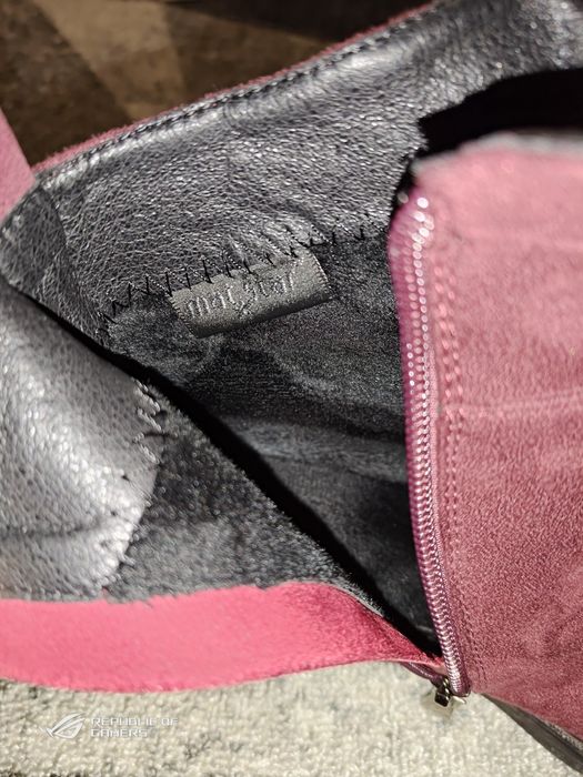 Обувки боти цвят бордо