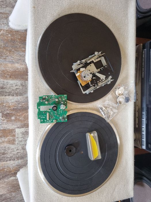 Pachet dif componente minidisc Sony, 2 buc Slipmat pickup,platane, etc