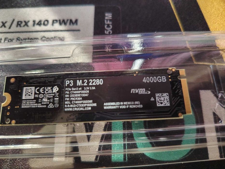 НОВ ! Crucial P3 4TB SSD диск NVMe, M.2 2280