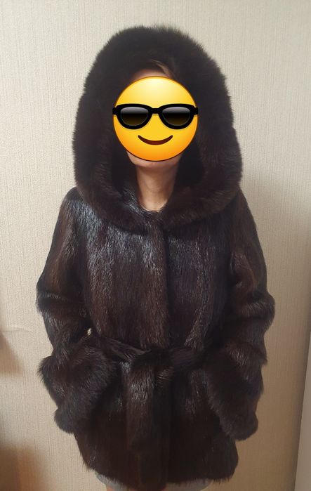 Haina blana naturala nutrie