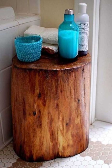 Stump Table - Пън масичка Помощна кафе масичка маса хол спалня градина