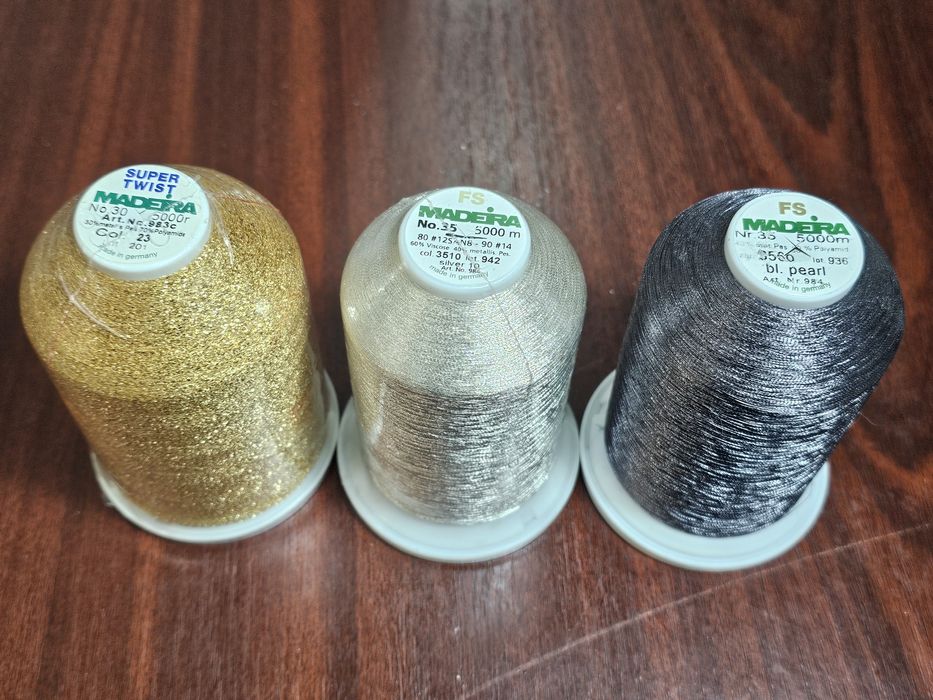 Ață de brodat Madeira metalizata conuri 5000 m