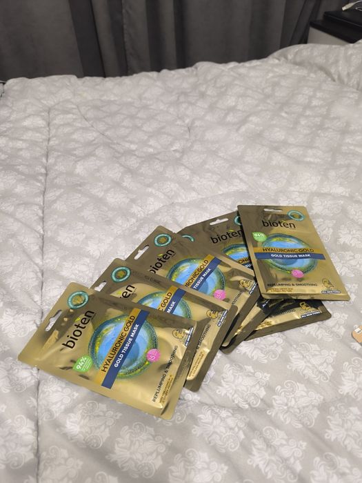 Патчи и маски для лица с эффектом золота