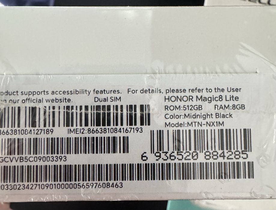 Honor magic8 lite 512gb