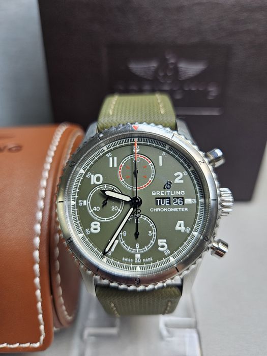 Breitling AVIATOR 8 chronograph 43 CURTISS WARHAWK оригинален часовник