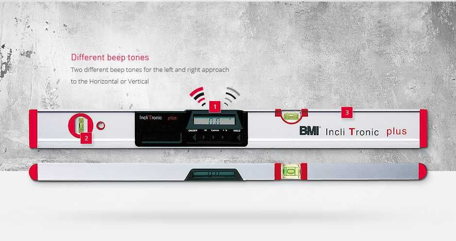 Nivelă digitală cu bulă de aer BMI Incli Tronic Plus, 120 cm