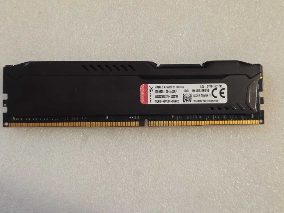 Memorie RAM Kingston HyperX Fury Black 16GB DDR4 2133MHz CL14 1.2V (HX421C14FB/16)