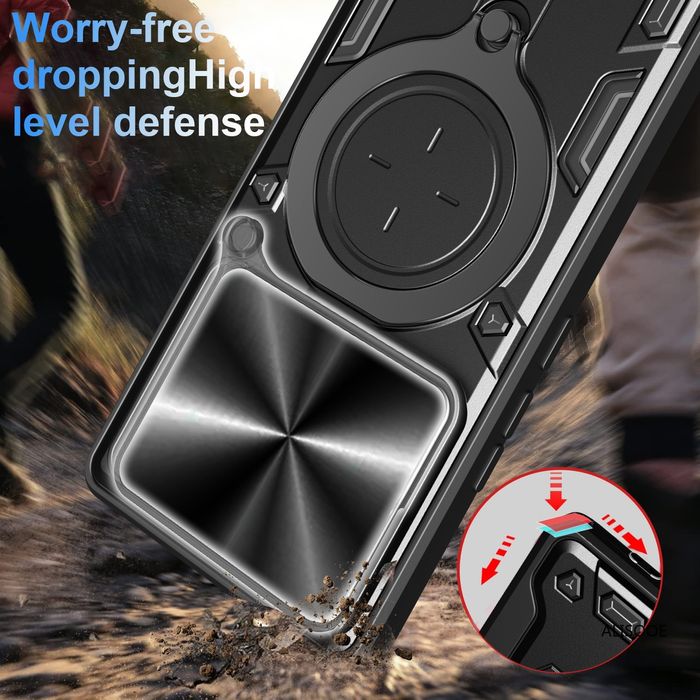 Motorola Edge 70 / 60 / 60 Fusion / 60 Pro / GIANT RING Удароустойчив кейс с пръстен