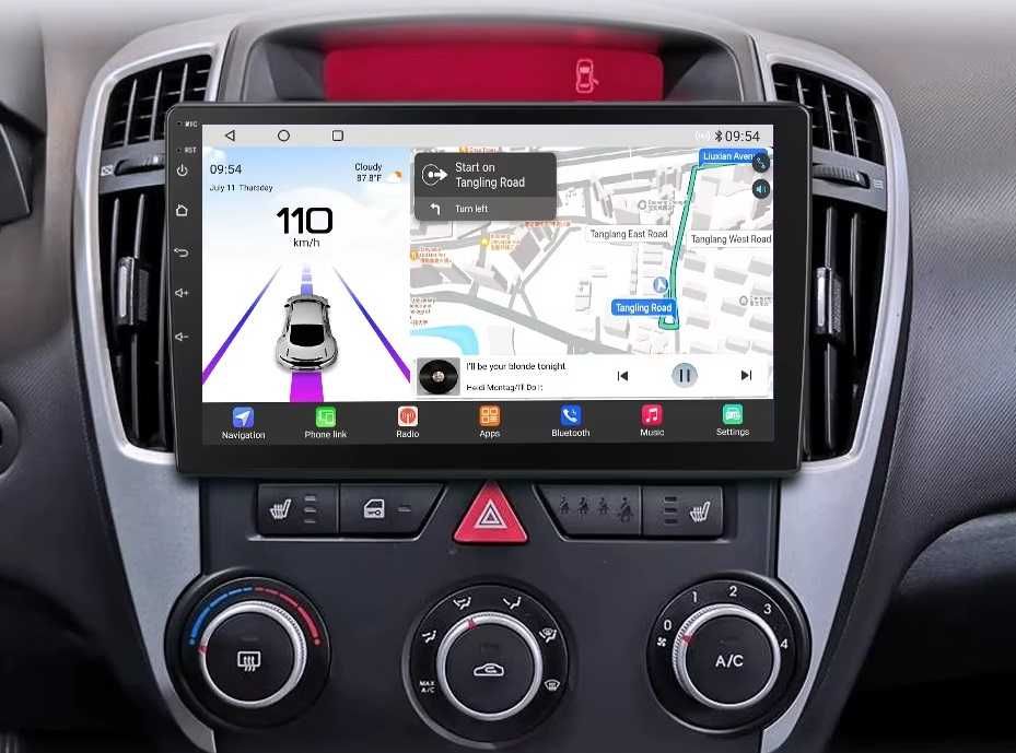 Мултимедия 9" Android 14 за КIA Ceed I навигация CARPLAY RDS DSP