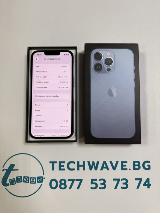 iPhone 13 Pro 512GB Sierra Blue 100%