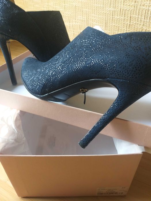 Pantofi botine / albastru marin / unicat / eleganti