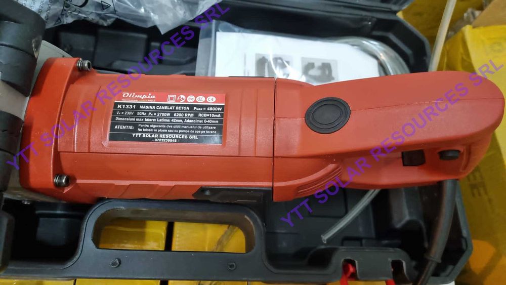 Masina slituit caneluri beton 5 discuri dia D133/D160, 2700W