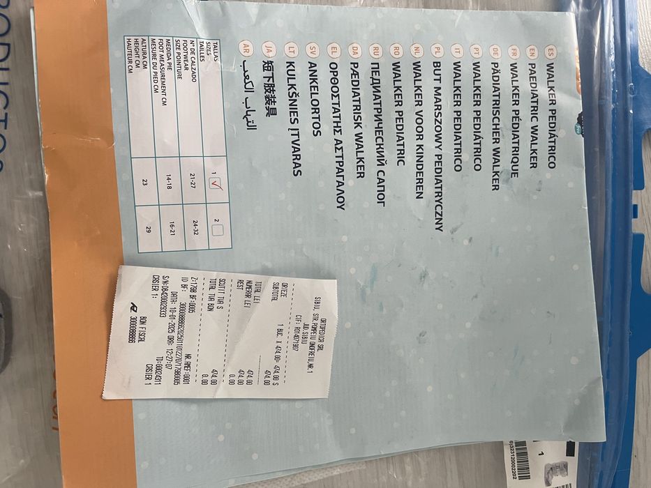Orteza glezna si tibie copii Orliman