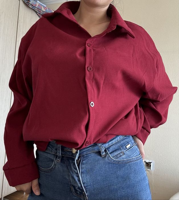 продам рубашку бордо