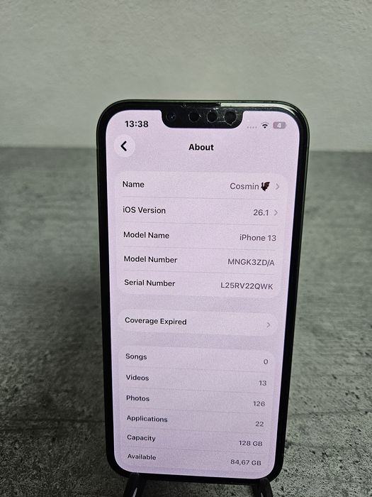 Iphone 13 128GB Stocare