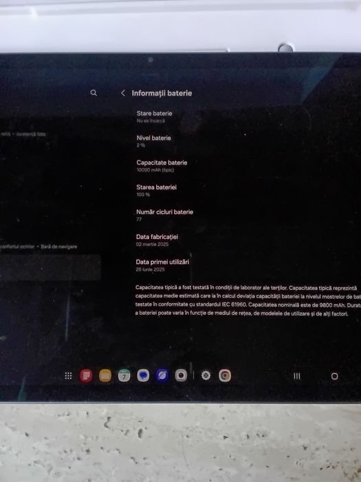 Samsung Galaxy Tab S10 Plus, 256 GB,  cutie cu toate accesoriile, impecabilă,  doar 77 c.baterie