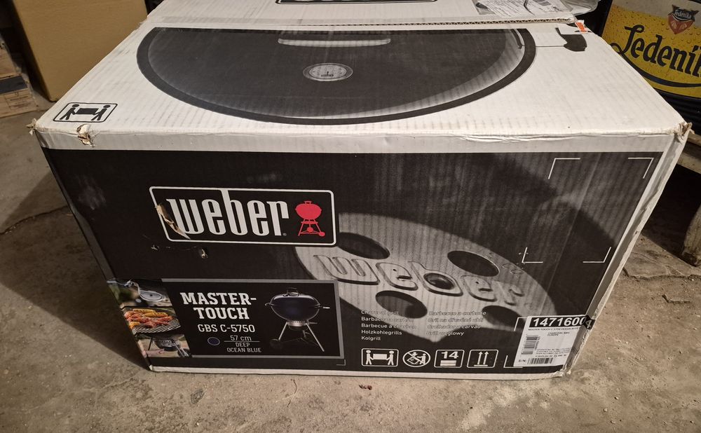 Weber Master-Touch GBS C-5750 (57 см), цвят Deep Ocean Blue – въглищно