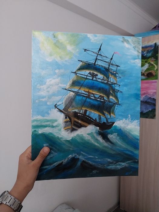 Картина " Cold waves"