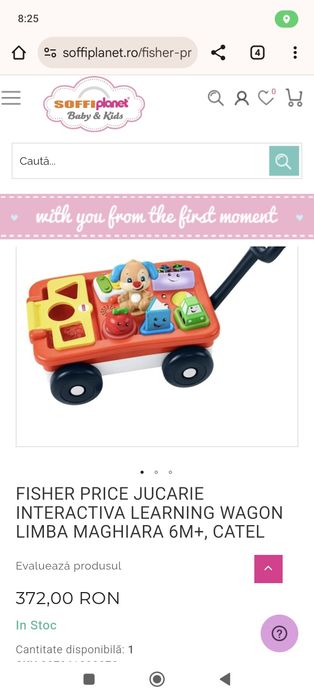 Fisher price learn and play learning wagon Hungarian English magyar an