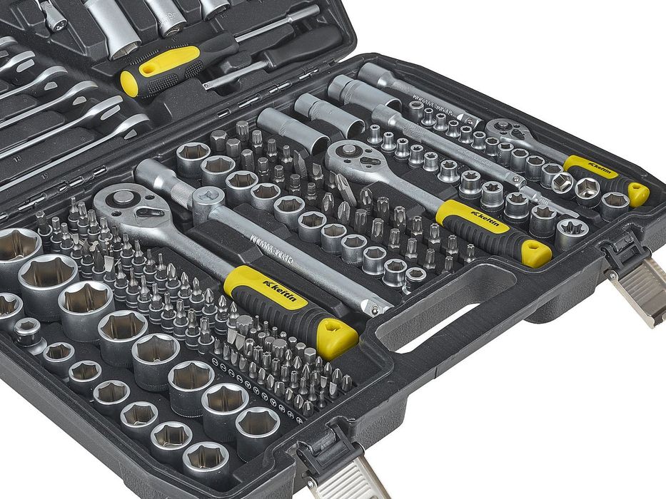 Комплект инструменти 216 части 1/4", 3/8", 1/2" keltin