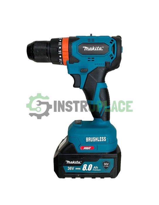 2в1 БЕЗЧЕТКОВ Акумулаторен Ъглошлайф и Винтоверт Makita 36v 8Ah МАКИТА