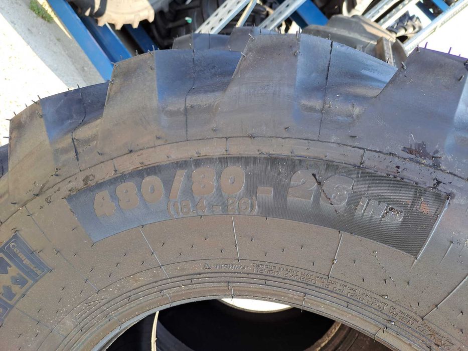 Cauciucuri noi 480/80-26 marca MICHELIN anvelope 18.4-26 BULDO spate