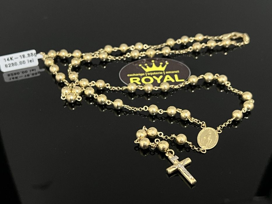Bijuteria Royal CB : Lant metanie aur 14k 585  18,33 gr