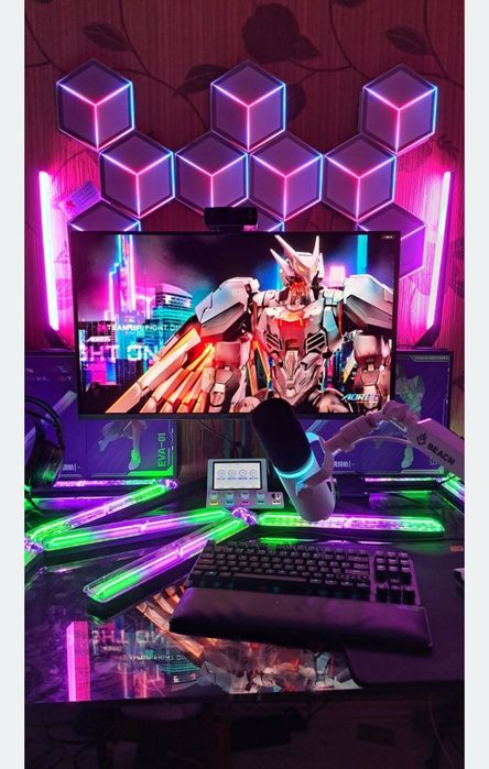 lumini ambientale Govee Wi-Fi Gaming Light Bars Evangelion EVA-01 H6047