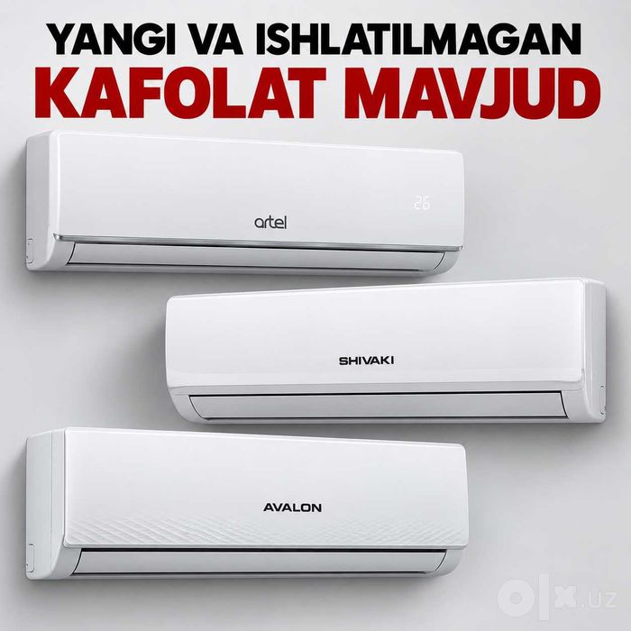 Konditsionerlar Artel, Shivaki, Avalon — kafolat bilan