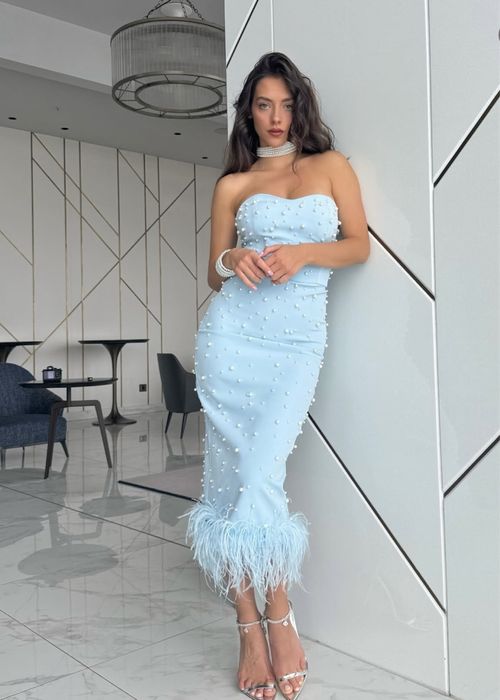 Рокля с пера и перли Radapola