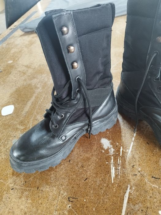 Берцы. Сапоги. Кожа.