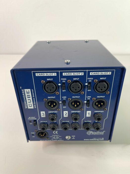 Rack Seria 500 Radial Workhorse "The Cube" + Preamp dbx 580 (2013)