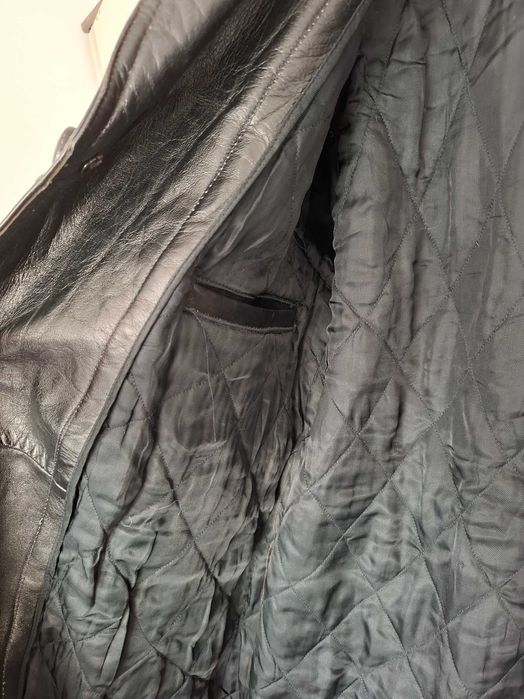 Haina lunga de piele - barbati - XL - Piele veritabila