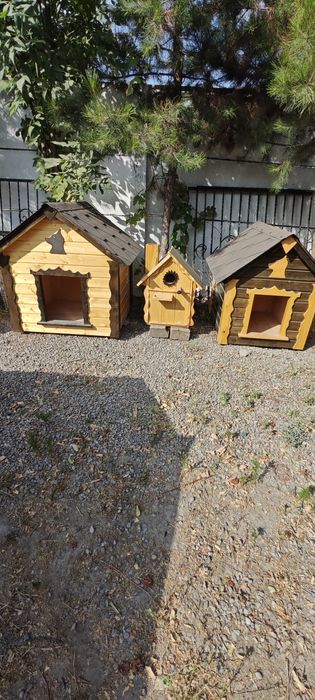 Деревянные домики, будки, скворечники, песочницы и т.п