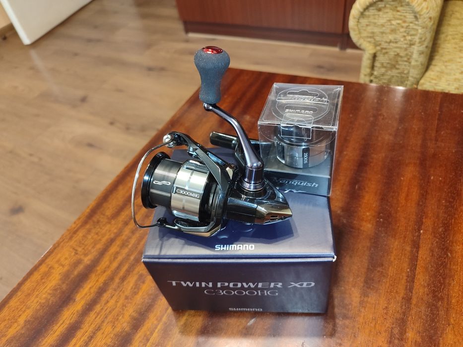 Yamaga Blanks Blue Current Wizy 610/4pcs,710/4pcs и Shimano 25 Twin Power XD C3000HG.