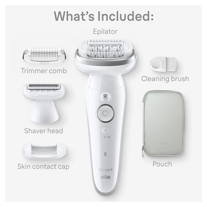 Эпилятор Braun Silk-épil 9 SES9041 для влажного и сухого использования