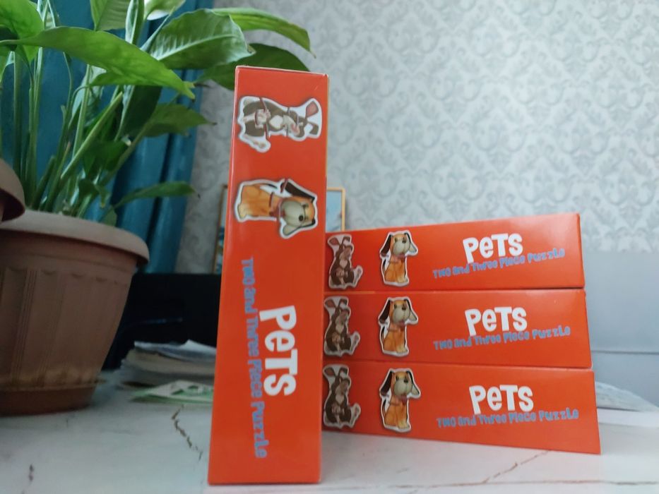 Пазл детский с домашними питомцами/животными