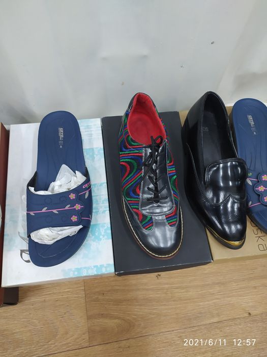 Обувь женская кожаная